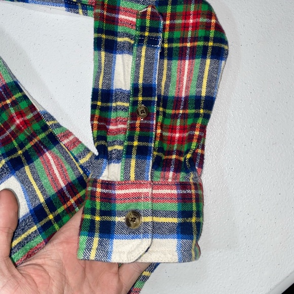 Abercrombie & Fitch Muscle Plaid Flannel Shirt | Size Large - Picture 5 of 11